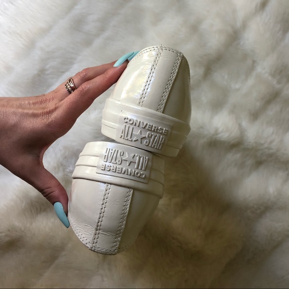 Cream leather Converse 9 - Picture 6 of 8